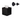 Matte Black Square Tissue Box Cover and Matte Black Wall Hooks Bundle