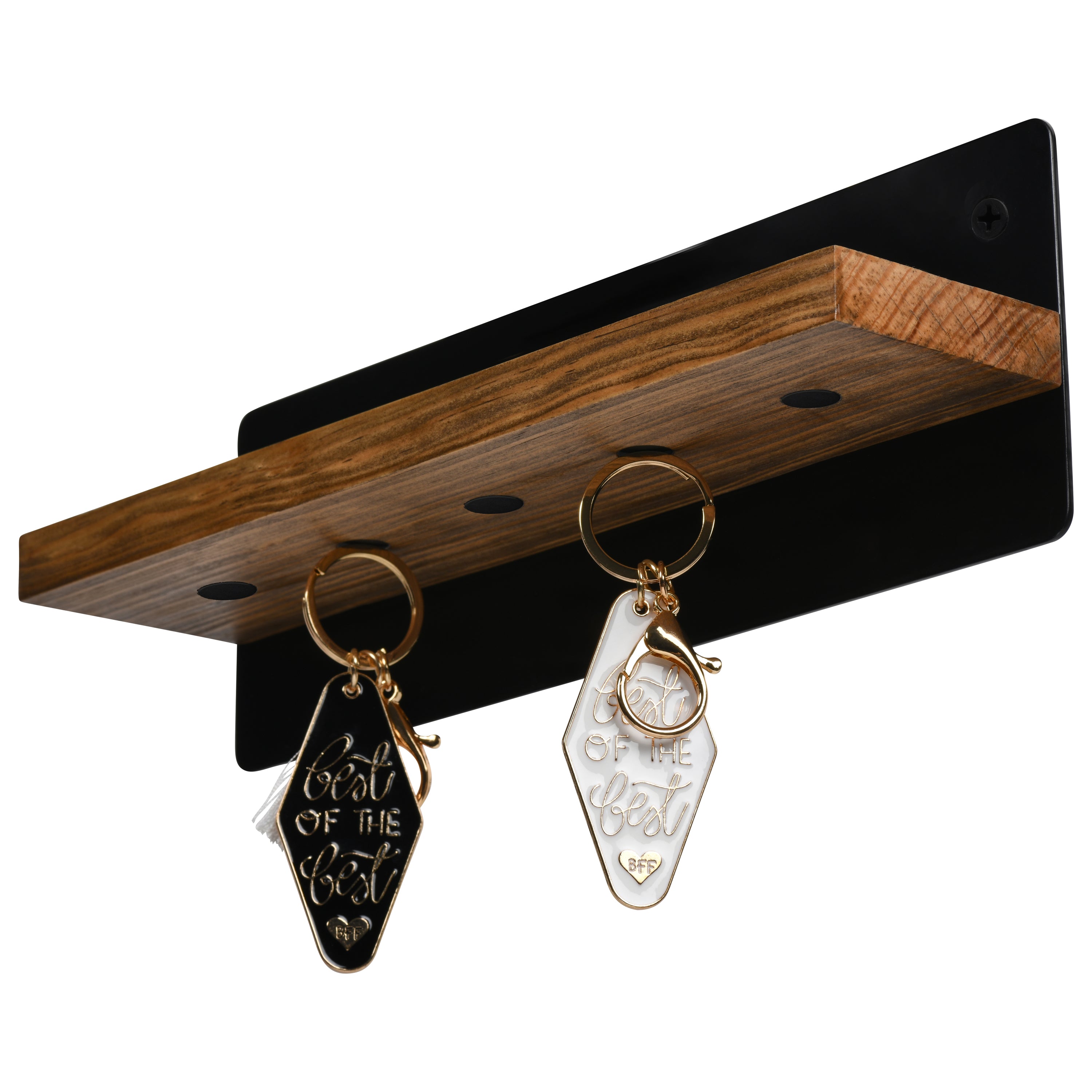 Key Container Entryway Essentra Home Modern Entryway Key Holder Made of Solid Wood and 14-Gau