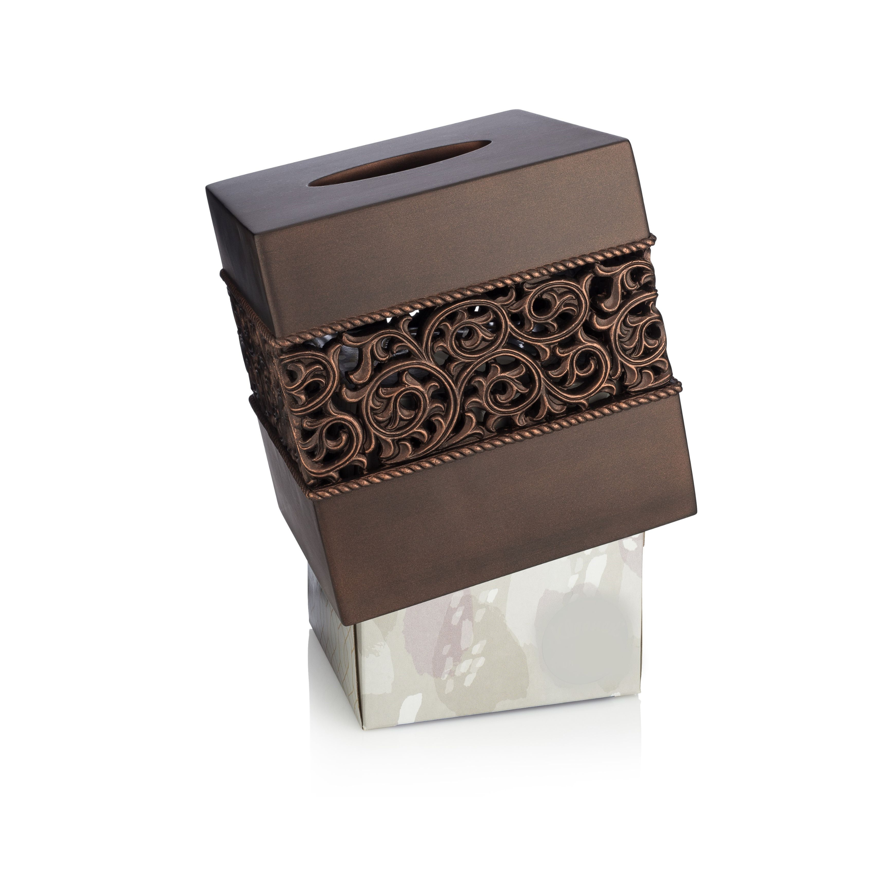 Bronze tissue box cover deals